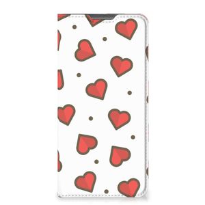 Motorola Moto G52 | Moto G82 Hoesje met Magneet Hearts