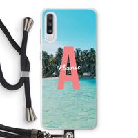 Pacific Dream: Samsung Galaxy A70 Transparant Hoesje met koord