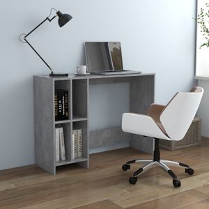 Bureau 102,5x35x75 cm spaanplaat betongrijs