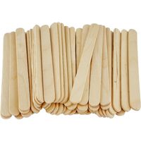 100x stuks naturel kleur hobby knutselen houtjes/ijslollie stokjes 114 x 10 mm