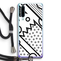 Pop Art #4: Huawei P30 Transparant Hoesje met koord
