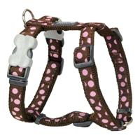 Hondentuigje Red Dingo Style Roze Bruin Schoonheidsvlekjes 30-48 cm