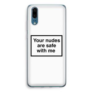 Safe with me: Huawei P20 Transparant Hoesje