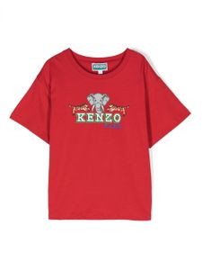 Kenzo Kids t-shirt en coton biologique à imprimé graphique - Rouge