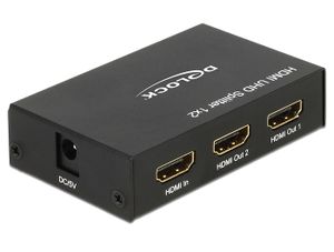 DeLOCK HDMI Ultra HD Splitter 1 x HDMI in > 2 x HDMI out 4K splitter & switches