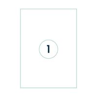 Etiket qbasic a4 1.000 vel 210x297mm 1000 labels