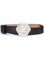 Philipp Plein ceinture à plaque logo - Noir - thumbnail