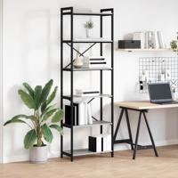Boekenkast Grijs sonoma 60 x 30 x 188 cm Hout en staal