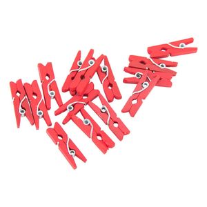 Mini Knijpers Hout Rood (24st)