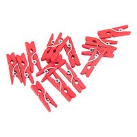 Mini Knijpers Hout Rood (24st)