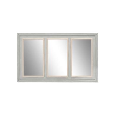 Wandspiegel Home ESPRIT Wit Grijs Natuurlijk 150 x 5 x 90 cm