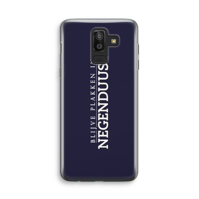Blijve plakken in Negenduust: Samsung Galaxy J8 (2018) Transparant Hoesje