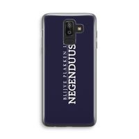 Blijve plakken in Negenduust: Samsung Galaxy J8 (2018) Transparant Hoesje