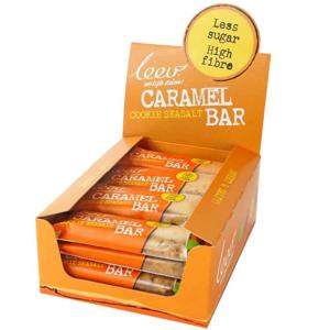 Leev Bio cookiebar karamel-zeezout & granen 35 gram