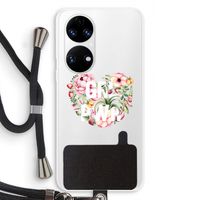GRL PWR Flower: Huawei P50 Transparant Hoesje met koord