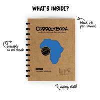 Correctbook Original A4 Earthy Blue Gelinieerd - Uitwisbaar / Herschrijfbaar Notitieboek