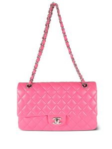 CHANEL Pre-Owned sac porté épaule Double Flap médium - Rose