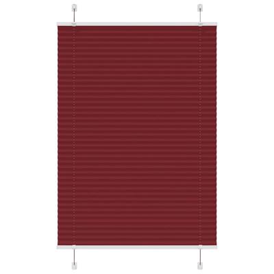 Pliss rolgordijn 85x150 cm stofbreedte 84,4 cm bordeauxrood