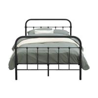 Leen Bakker - Bed Anne - Mat Antraciet - 120x200 Cm - Metaal - Grijs
