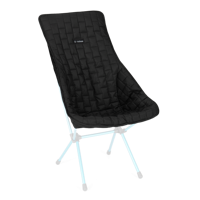 Helinox Quilted Seat Warmer voor Sunset en Beach Chair Zwart - thumbnail