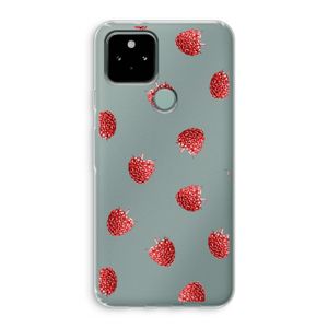 Framboosjes: Google Pixel 5 Transparant Hoesje