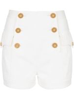 Balmain short 6-Button en jean - Blanc - thumbnail