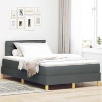 Donkergrijs Boxspringbed met matras 120x190 cm