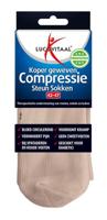 Lucovitaal Compressie koper sok maat 42-47 huidskleur Lucovitaal Compressie koper sok maat 42-47 huidskleur