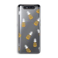 Ananasjes: Samsung Galaxy A80 Transparant Hoesje Ananasjes: Samsung Galaxy A80 Transparant Hoesje