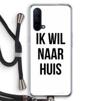 Ik wil naar huis: OnePlus Nord CE 5G Transparant Hoesje met koord