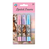 Creative Craft Group Paarden lipstick gummen - 3st.