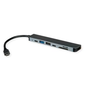 Roline 12021122 Laptopdockingstation Geschikt voor merk: Universeel Geïntegreerde kaartlezer, USB-C Power Delivery