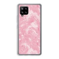 Abstract Painting Pink: Samsung Galaxy A42 5G Transparant Hoesje