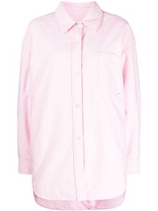 Alexander Wang surchemise Oxford à design matelassé - Rose