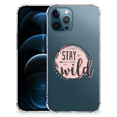 iPhone 12 | 12 Pro Stevig | Bumper Hoesje | Boho Stay Wild