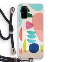 Bold Rounded Shapes: Samsung Galaxy S20 Transparant Hoesje met koord
