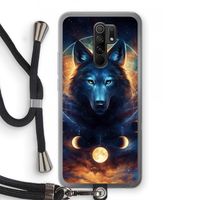 Wolf Dreamcatcher: Xiaomi Redmi 9 Transparant Hoesje met koord