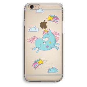 Vliegende eenhoorn: iPhone 6 / 6S Transparant Hoesje