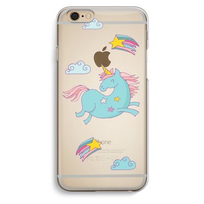 Vliegende eenhoorn: iPhone 6 / 6S Transparant Hoesje