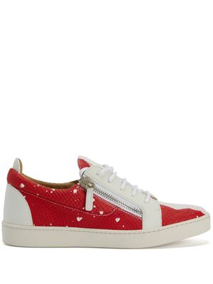 Giuseppe Zanotti baskets Frankie en cuir - Rouge