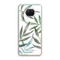 Tropical watercolor leaves: Xiaomi Mi 10T Lite 5G Transparant Hoesje