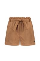 Like Flo winter nep leren short meisjes - bruin - Fay-Linn - schelpenriem