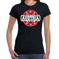 Have fear Austria is here / Oostenrijk supporter t-shirt zwart voor dames - thumbnail