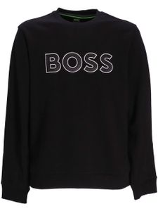 BOSS sweat à logo imprimé - Noir