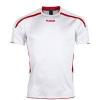 Hummel 110005K Preston Shirt Korte Mouw Kids - White-Red - 116