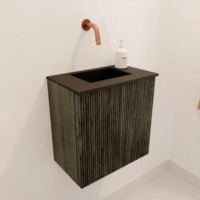 Toiletmeubel Mondiaz Joya | 40 cm | Meubelkleur Shadow | Faye wastafel Urban Midden | Zonder kraangat(en) Toiletmeubel Mondiaz Joya | 40 cm | Meubelkleur Shadow | Faye wastafel Urban Midden | Zonder kraangat(en)