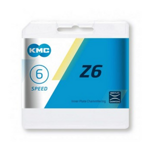 KMC z6 6 speed ketting - bruin, unisex, staal - stadsfietsen, e-bikes, fixed gears