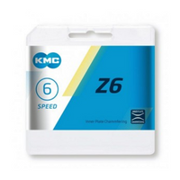 KMC z6 6 speed ketting - bruin, unisex, staal - stadsfietsen, e-bikes, fixed gears KMC z6 6 speed ketting - bruin, unisex, staal - stadsfietsen, e-bikes, fixed gears