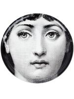 Fornasetti plateau rond à imprimé portrait - Noir - thumbnail