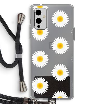 Margrietjes: OnePlus 9 Transparant Hoesje met koord